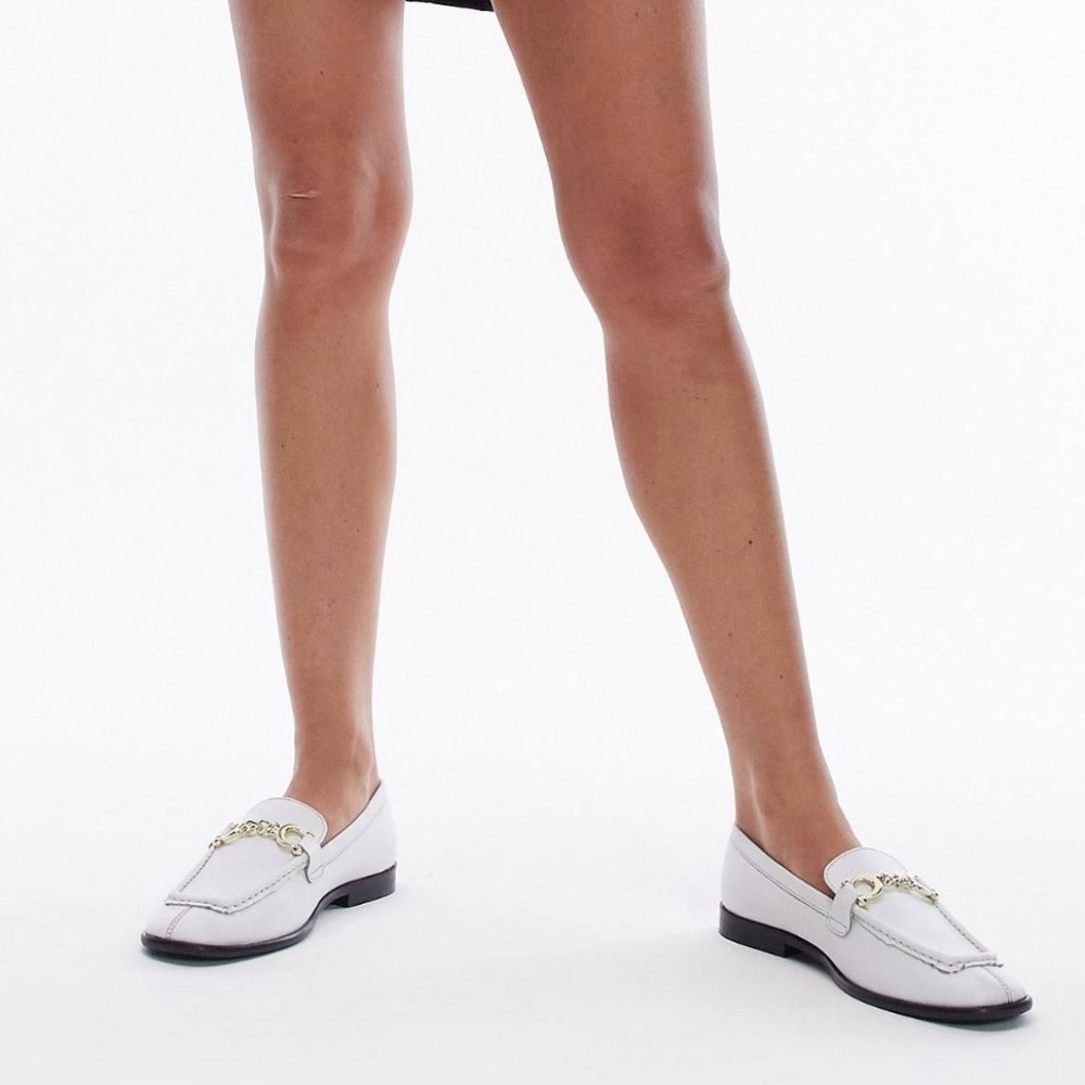 White loafers